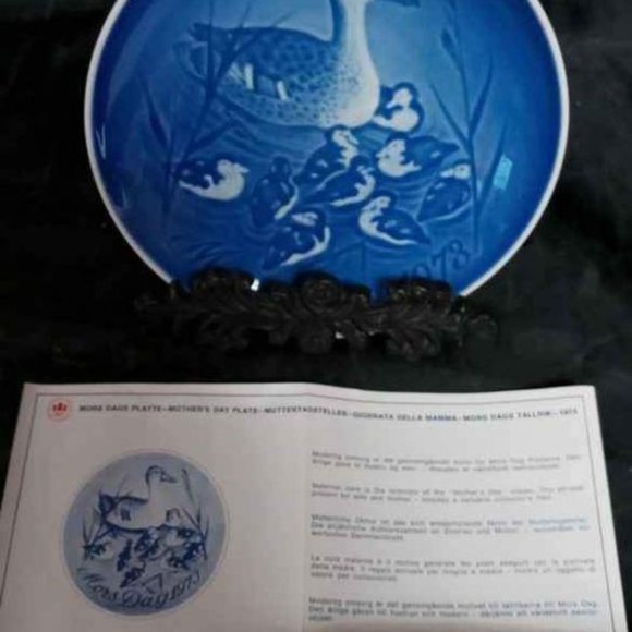 VINTAGE B&G BING & GRONDAHL COPENHAGEN PORCELAIN MOTHER'S DAY 1973. - Picture 3 of 7